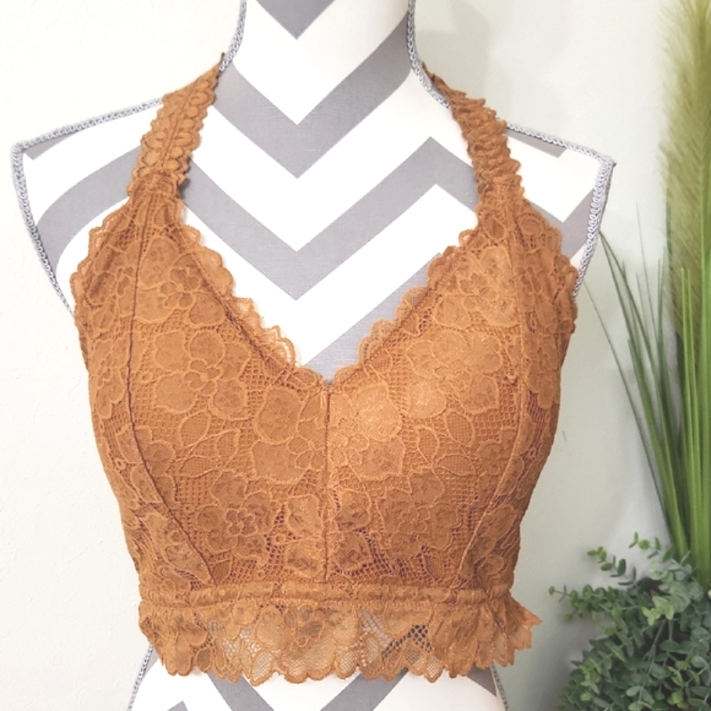 Maurices Lace Bralette in Rich Mustard